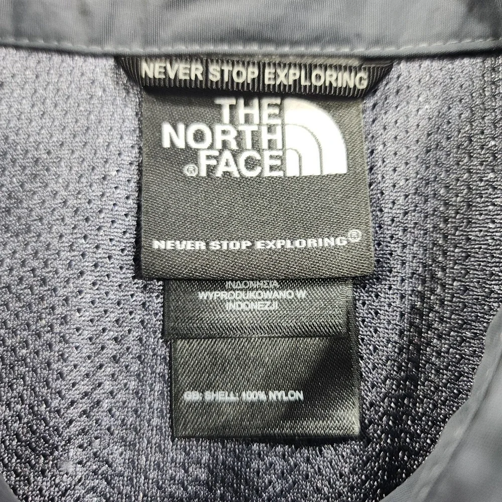 The North Face Shirt Mens L Gray Nylon Mesh Lined Button Up Long Sleeve Outdoor